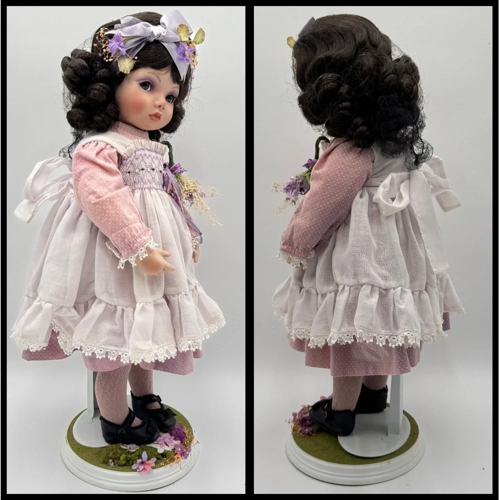 Vintage Kay McKee Shy Violet Porcelain Doll Hamilton Collection 1991 w/ Box Auth